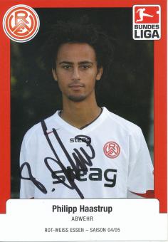Philipp Haastrup  Rot Weiß Essen 2004/05 Fußball Autogrammkarte original signiert 