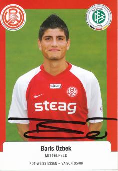 Baris Özbek  Rot Weiß Essen 2005/06 Fußball Autogrammkarte original signiert 
