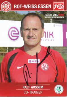 Ralf Aussem   Rot Weiß Essen 2007/08 Fußball Autogrammkarte original signiert 