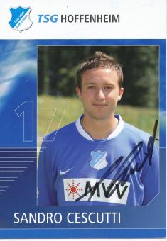 Sandro Cesutti  TSG 1899 Hoffenheim 2006/07 Fußball Autogrammkarte original signiert 