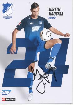 Justin Hoogma   TSG 1899 Hoffenheim 2017/18  Fußball Autogrammkarte original signiert 