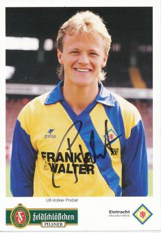 Ulf Volker Probst  Eintracht Braunschweig  Fußball Autogrammkarte original signiert 
