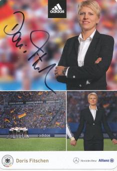 Doris Fitschen   DFB Frauen WM 2011  Fußball  Autogrammkarte original signiert 