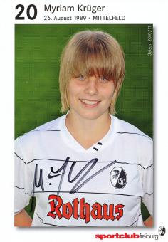 Myriam Krüger  SC Freiburg  2010/11  Frauen Fußball  Autogrammkarte original signiert 