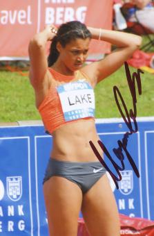 Morgan Lake  USA  Leichtathletik Autogramm Foto original signiert 