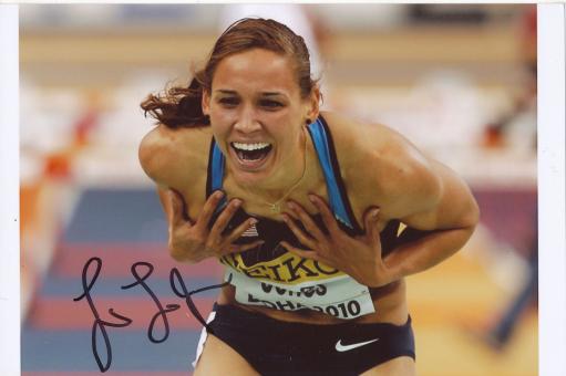 Lolo Jones  USA  Leichtathletik Autogramm Foto original signiert 