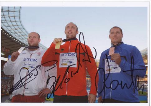 Medaillengewinner Diskus WM 2009 Leichtathletik Autogramm 13x18 cm Foto original signiert 