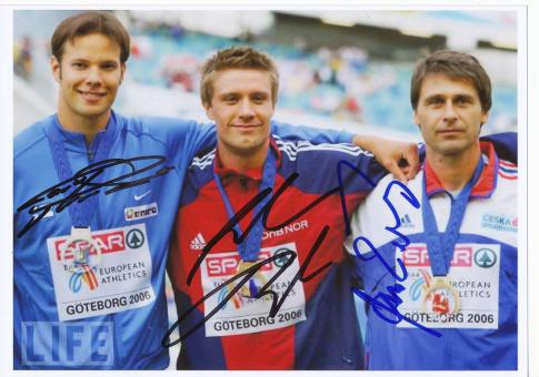 Medaillengewinner Speerwurf   EM 2006  Leichtathletik Autogramm 13x18 cm Foto original signiert 