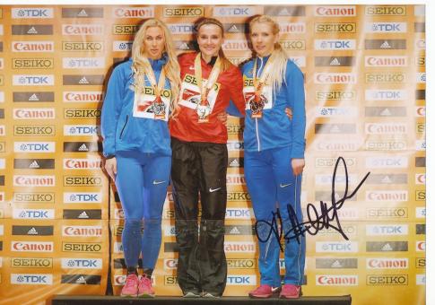 Alina Fodorova  Ukraine  Leichtathletik Autogramm 13x18 cm Foto original signiert 