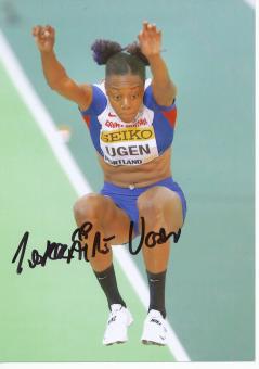 Lorraine Ugen  Großbritanien  Leichtathletik Autogramm 13x18 cm Foto original signiert 