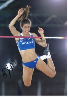 Ekaterina Stefanidis  Griechenland Leichtathletik Autogramm 13x18 cm Foto original signiert 