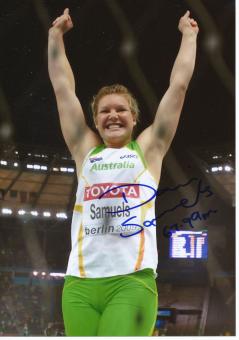 Dani Samuels  Australien  Leichtathletik Autogramm 13x18 cm Foto original signiert 