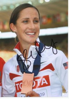 Shannon Rowbury  USA   Leichtathletik Autogramm 13x18 cm Foto original signiert 