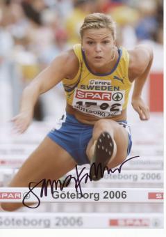 Susanna Kallur  Schweden   Leichtathletik Autogramm 13x18 cm Foto original signiert 