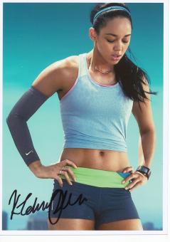 Katarina Johnson Thompson  Großbritanien  Leichtathletik Autogramm 13x18 cm Foto original signiert 