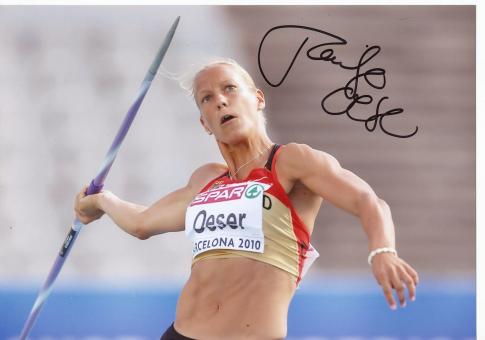 Jennifer Oeser  BRD  Leichtathletik Autogramm 13x18 cm Foto original signiert 
