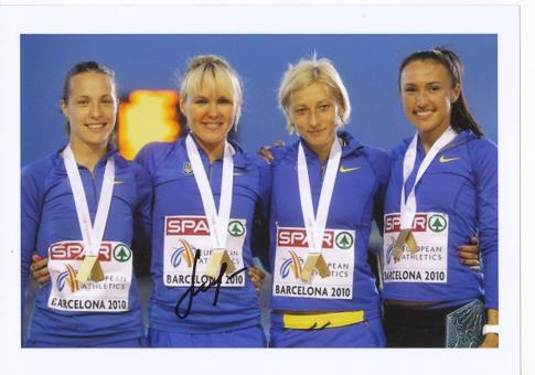 Nataliya Pohrebnyak  Ukraine  Leichtathletik Autogramm 13x18 cm Foto original signiert 