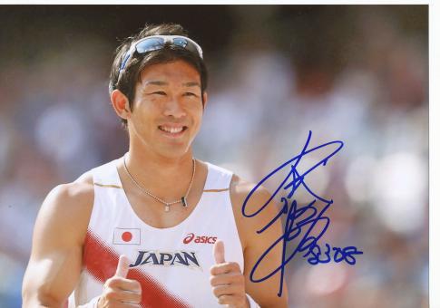 Keisuke Ushiro  Japan  Leichtathletik Autogramm 13x18 cm Foto original signiert 