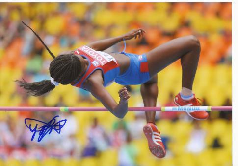 Yorgelis Rodriguez  Kuba  Leichtathletik Autogramm 13x18 cm Foto original signiert 