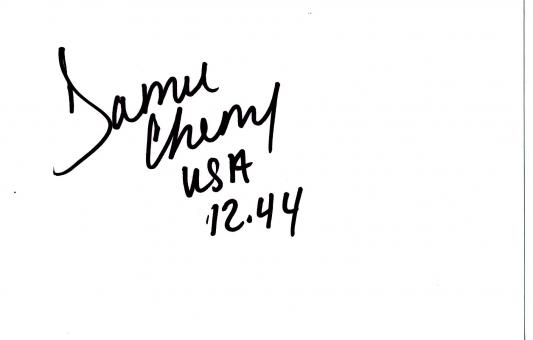 Damu Cherry  USA  Leichtathletik Blanko Karte original signiert 