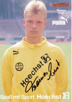 Thomas Ernst  1989/1990  Eintracht Frankfurt  Fußball Autogrammkarte original signiert 