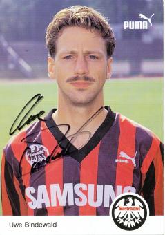 Uwe Bindewald 1992/1993  Eintracht Frankfurt  Fußball Autogrammkarte original signiert 