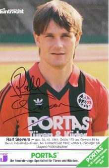 Ralf Sievers  1985/1986  Eintracht Frankfurt  Fußball Autogrammkarte original signiert 