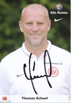 Thomas Schaaf  2014/2015  Eintracht Frankfurt  Fußball Autogrammkarte original signiert 