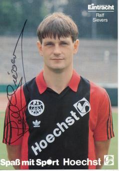 Ralf Sievers  1986/1987  Eintracht Frankfurt  Fußball Autogrammkarte original signiert 