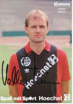 Volker Münn  1986/1987  Eintracht Frankfurt  Fußball Autogrammkarte original signiert 