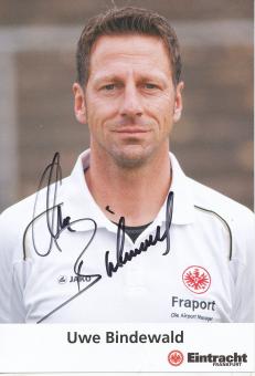 Uwe Bindewald  Eintracht Frankfurt  Fußball Autogrammkarte original signiert 
