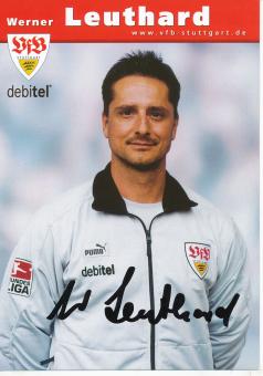 Werner Leuthard  2002/2003  VFB Stuttgart Fußball Autogrammkarte original signiert 