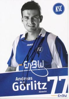 Andreas Görlitz  2007/2008  Karlsruher SC  Fußball Autogrammkarte original signiert 