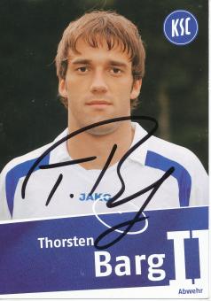 Thorsten Barg  Karlsruher SC  II  Fußball Autogrammkarte original signiert 