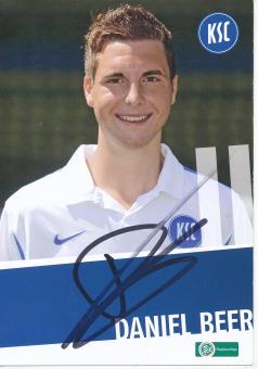Daniel Beer  Karlsruher SC  II  Fußball Autogrammkarte original signiert 