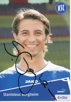 Stanislaus Bergheim  Karlsruher SC  II  Fußball Autogrammkarte original signiert 