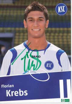 Florian Krebs  Karlsruher SC  II  Fußball Autogrammkarte original signiert 