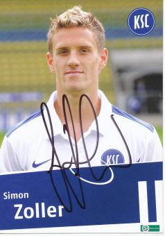 Simon Zoller  Karlsruher SC  II  Fußball Autogrammkarte original signiert 