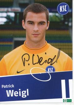 Patrick Weigl  Karlsruher SC  II  Fußball Autogrammkarte original signiert 