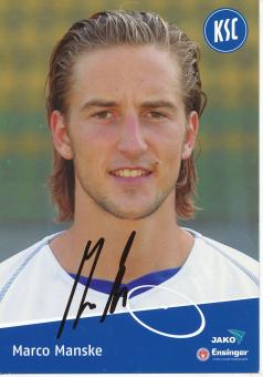 Marco Manske  Karlsruher SC  II  Fußball Autogrammkarte original signiert 