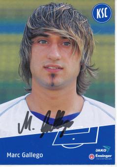 Marc Gallego  Karlsruher SC  II  Fußball Autogrammkarte original signiert 