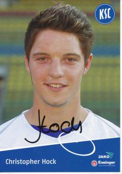 Christopher Hock  Karlsruher SC  II  Fußball Autogrammkarte original signiert 