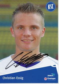 Christian Essig  Karlsruher SC  II  Fußball Autogrammkarte original signiert 