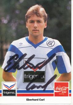 Eberhard Carl  1989/1990  Karlsruher SC  Fußball Autogrammkarte original signiert 