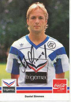 Daniel Simmes  1989/1990  Karlsruher SC  Fußball Autogrammkarte original signiert 