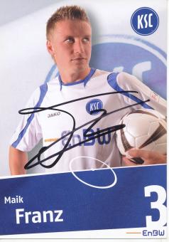 Maik Franz  2008/2009  Karlsruher SC  Fußball Autogrammkarte original signiert 