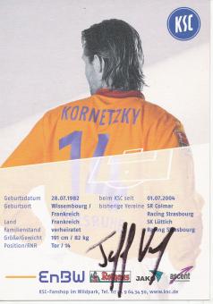 Jean Francois Kornetzky  2006/2007  Karlsruher SC  Fußball Autogrammkarte original signiert 