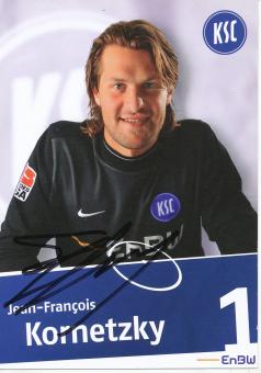 Jean Francois Kornetzky  2009/2010  Karlsruher SC  Fußball Autogrammkarte original signiert 