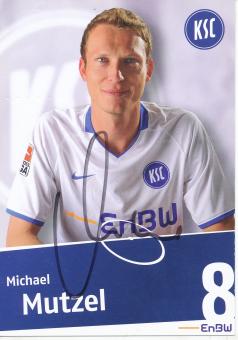 Michael Mutzel  2009/2010  Karlsruher SC  Fußball Autogrammkarte original signiert 