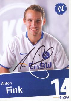 Anton Fink  2009/2010  Karlsruher SC  Fußball Autogrammkarte original signiert 